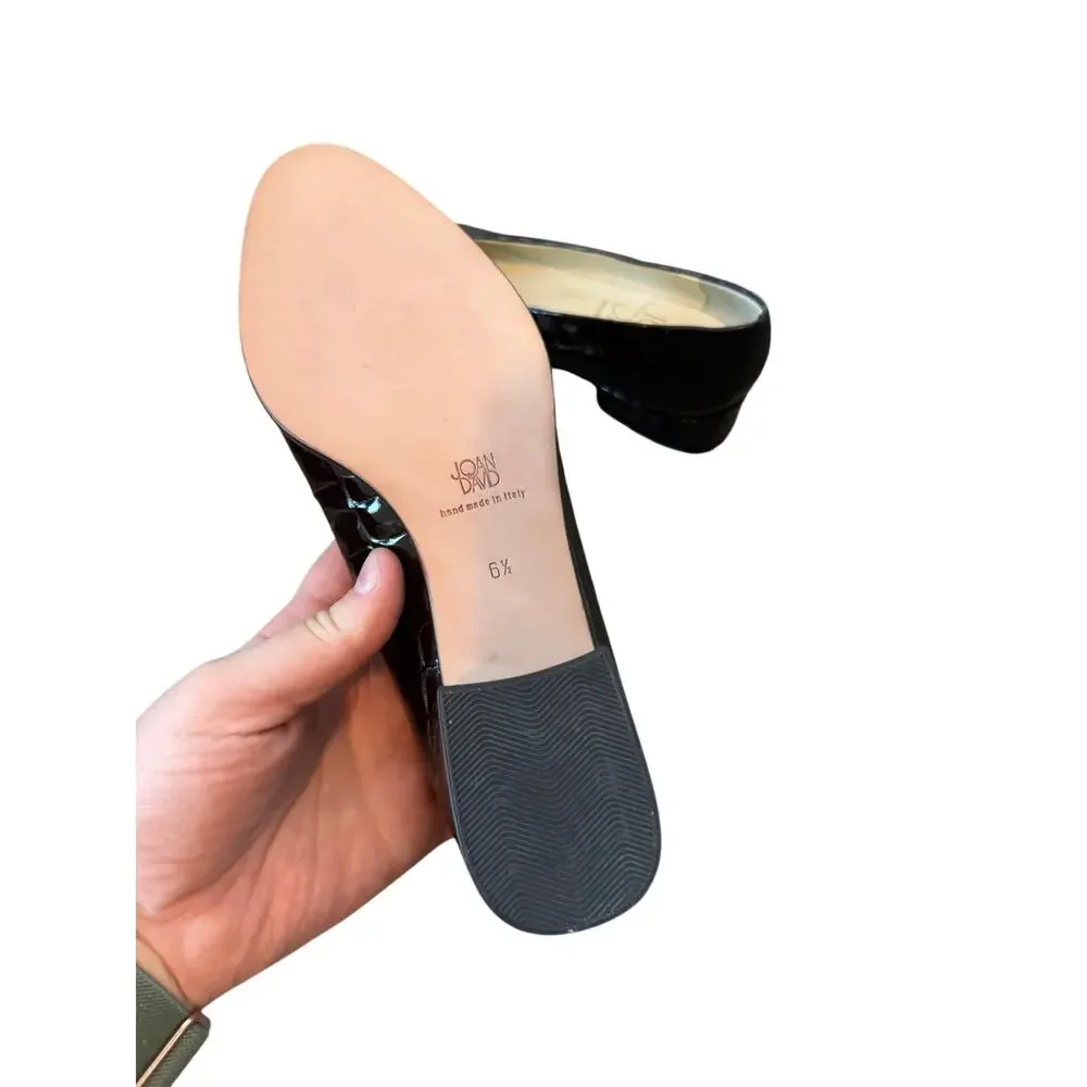 Joan and David made in Italy brown leather heels